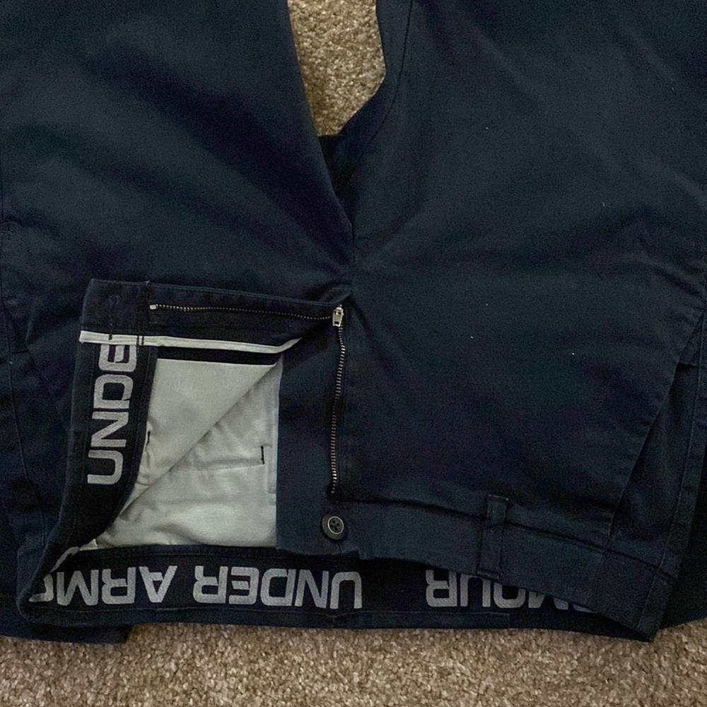 Under Armour Black Golf Pants Size 34/32 - Picture 2 of 6